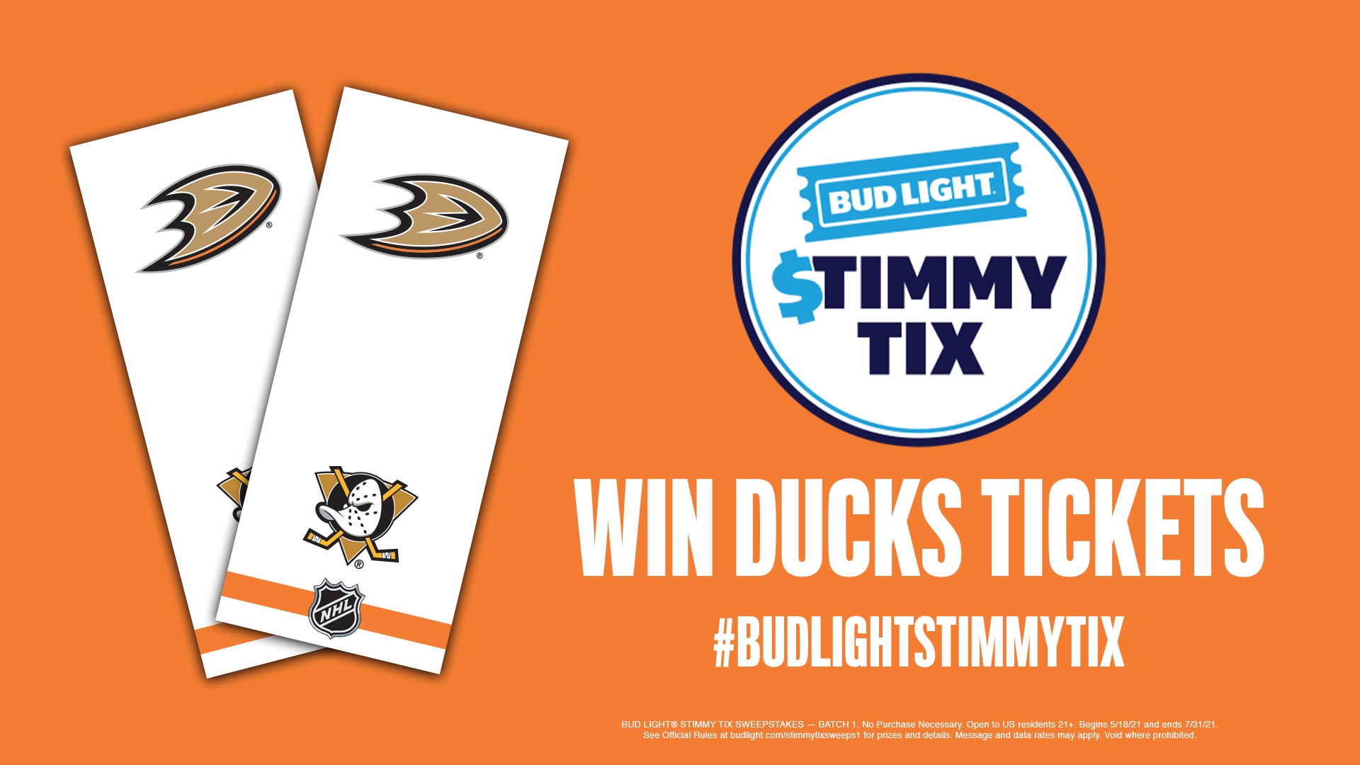 Anaheim Ducks On Twitter Hey Ducks Fans The Bud Light Summer Stimmy Has Been Approved Who Wants Free Tickets Tweet Budlightstimmytix Sweepstakes And Tag Us For A Chance To Win Tickets To