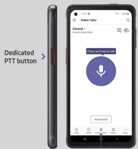 MyTechMusings's tweet image. 2/9 Biggest advantage of #XCoverPro +@MicrosoftTeams combo is using dedicated Push-to-talk button even when phone screen is locked- Very important for frontline workers- instant connection at push of easy access button, no hassle of unlocking phone 
 @SamsungMobileUS @samsung