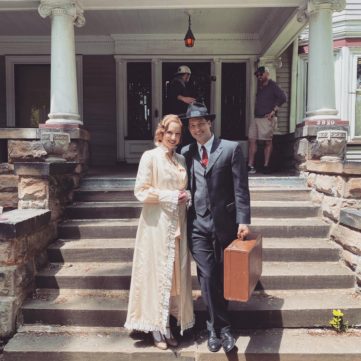 WarOnTheDiamond's tweet photo. #WarontheDiamond We're filming reenactments today in Cleveland for the documentary on #ThePitchThatKilled. Meet Kathleen Daly Chapman & #RayChapman. @MeganBrautigam Chris Leabu #Indians @CLEfilmmakers @CLEhistorical #1920s @msowell @ajbill79 @daniellealbs @comeaboardprod https://t.co/PRmWUUDvtD