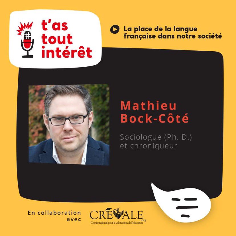 Dans les derniers jours, j’ai eu la chance de faire une entrevue avec Mme Marois et une autre avec <a href="/mbockcote/">Mathieu Bock-Côté</a> sur la langue française! Dispos sur Spotify ou Apple Podcasts. C’est un heureux hasard que le PL96 soit dévoilé au moment de la diffusion de ces deux belles discussions.