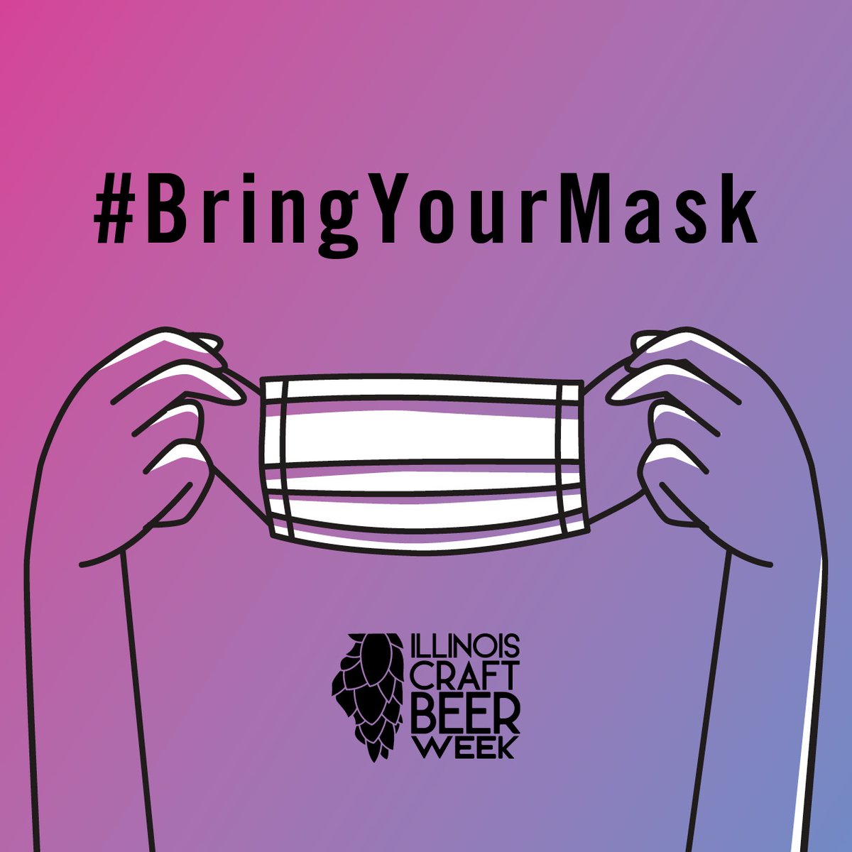 IllinoisBeer's tweet photo. Wherever your #ICBW plans take you this week, don’t forget to #BringYourMask! CHI breweries are still under a mask mandate, and others have their own mask policies. Thank you for supporting our brewers and staff by following local policies and masking up when appropriate. https://t.co/uZ2Y681Kdu