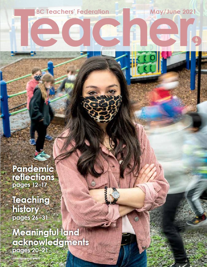 The May/June edition of @BCTF's Teacher magazine is out! Lots of great articles, and some fantastic photos from a Maple Ridge classroom. Check out the full edition at bctf.ca/teachermagazin…