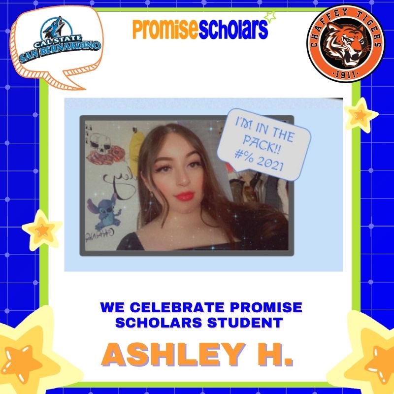 OntMontPS's tweet photo. Congrats to @ChaffeyHSTigers senior and Promise Scholars Student Ashley for committing to CSUSB !🎉🎓 We are so proud of you! We are so excited to continue celebrating your college decisions this week🎉🎓🙌🏼 #PSDecisionDay #Collegeis4me https://t.co/VJPDlsrTAs