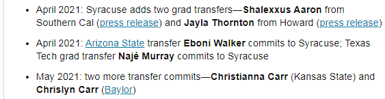 RT @Raoul_000: Now 12 newcomers—and a full 2021-22 roster—for Syracuse WBB https://t.co/1qqWzkXC2o https://t.co/WsBt0BaWMq