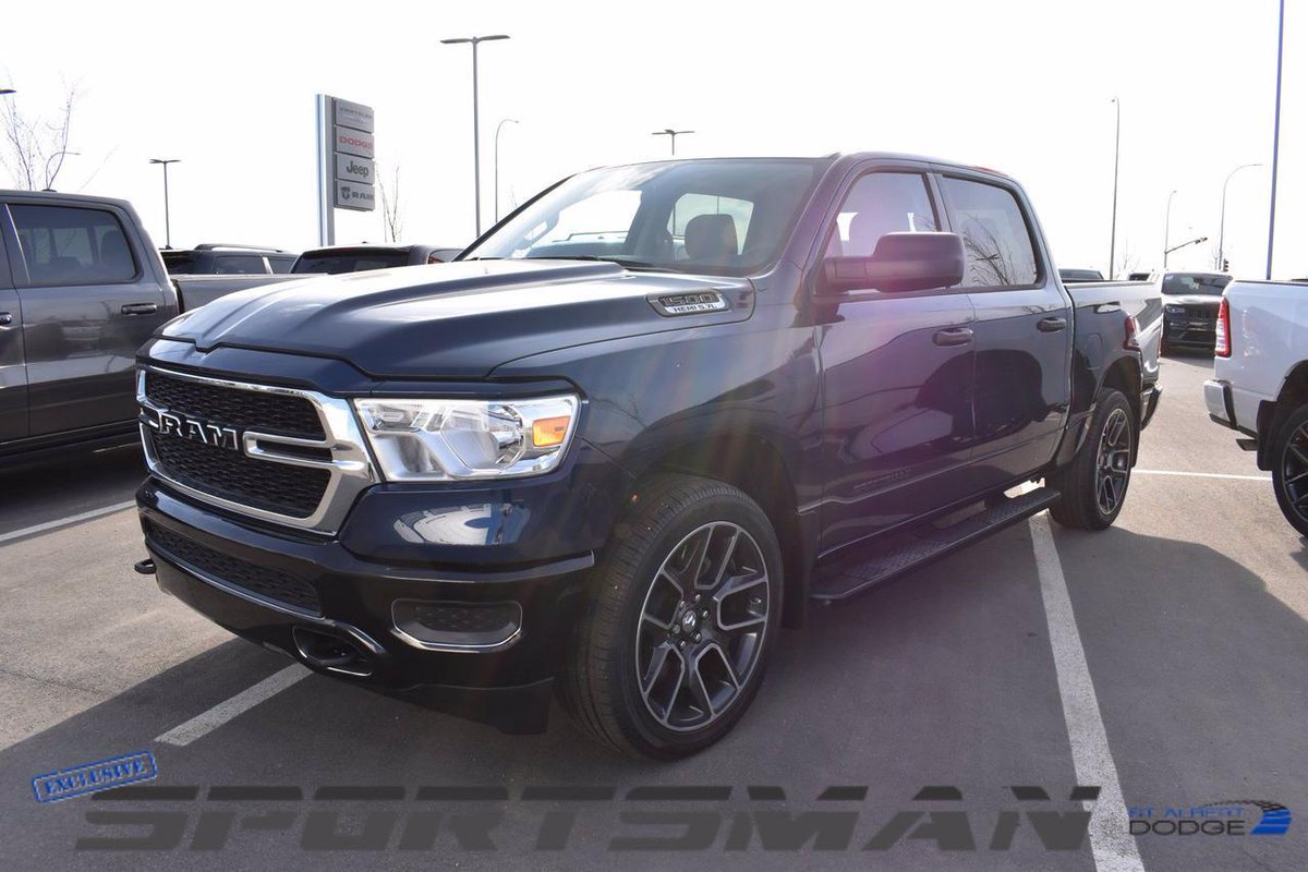 stalbertdodge's tweet photo. NEW 2021 Ram 1500 Sportsman Edition with Aftermarket Packages available exclusively to St. Albert Dodge!

View our available Sportsman Edition trucks online - https://t.co/4yVhMzkRF0

✔️ Monochromatic Bumpers
✔️ 22" Aftermarket Wheels
✔️ Mopar Side Steps https://t.co/9teeRe08ss