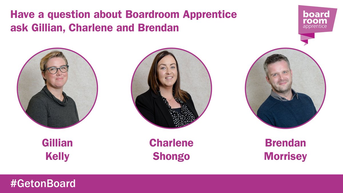 BoardAppr's tweet photo. Boardroom Apprentices leading out the #Comms this week are @charleneshongo @Gillian_Kelly
@BMO1711 Have any questions – they are ready to answer. https://t.co/tsPun5rNJG 
#GetonBoard
@womeninprni @AmandaDoherty @micanning @CIPR_NI @NIPSComms https://t.co/6mXmdiQY7X