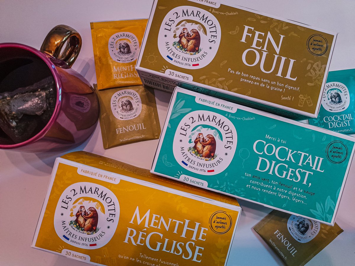 On boit quoi ce soir ? 🥤🍻 Pour moi ce sera une tisane #les2marmottes, froide ou chaude en fonction de la météo ! #quedesplantes #infusionfroide