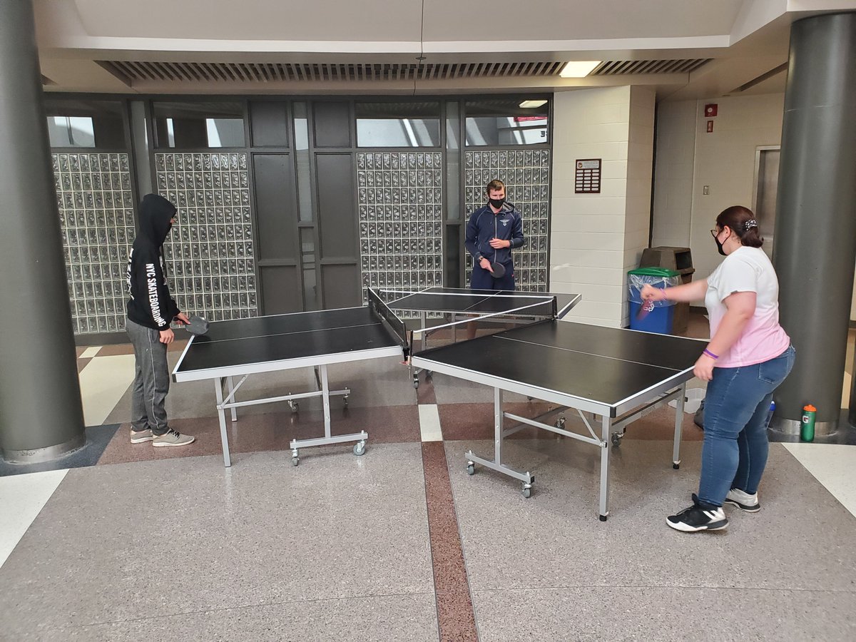 JagsJp2's tweet photo. Hey Jags! Check out the creativity of our students - tri-ping pong! A new Olympic sport? https://t.co/u76Uf4AamV