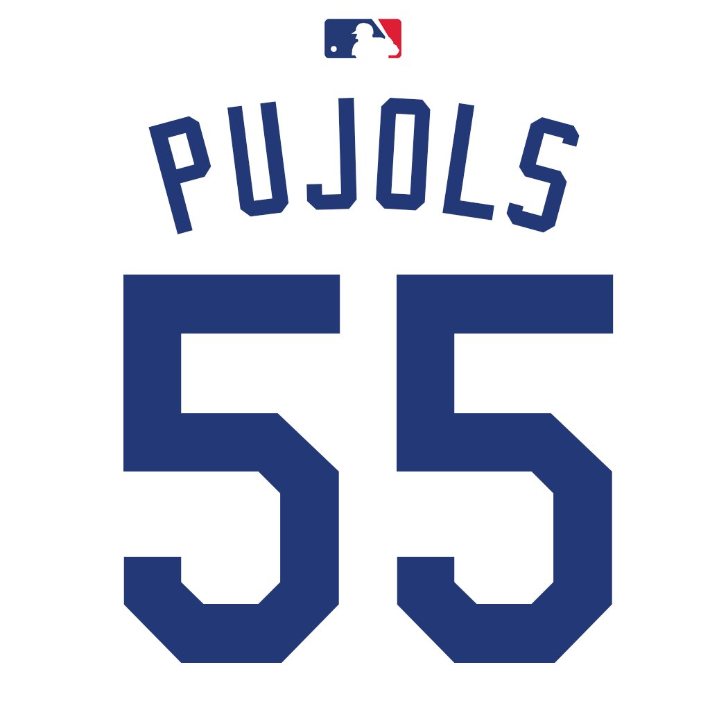 MLB Jersey Numbers on X: 1B Albert Pujols (@PujolsFive) will wear number  55. Last worn by C Russell Martin in 2019. #Dodgers   / X