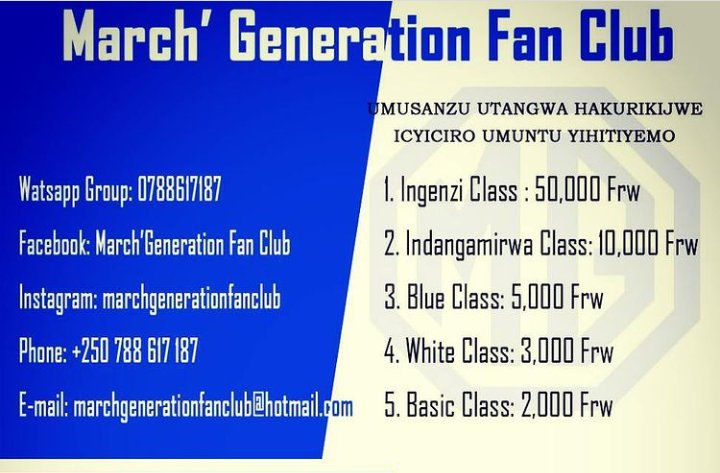 MGFanClub_'s tweet photo. #TuriMGFanClub

MG Fan Club yishimiye guhikaze aba rayon  bose bifuza gufatanya natwe muri Fan Club.

Kubindi bisobanuro mwaduhamagara kuri (+250)788617187 cg (+250)788559989.

https://t.co/l30rmmERpp

#Be___Blue____Be____Original https://t.co/nak2KfS4Kn