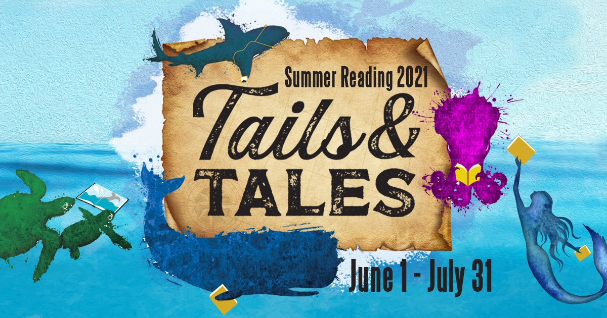 MetroLibraryOK's tweet photo. Get ready for a barking good time this summer during our 2021 Tails &amp; Tales Summer Reading program, which kicks off today, June 1! Participants who log 600 points by July 31 earn a tote bag or two books of their choice. #SummerReading #TailsAndTales https://t.co/ngfZVb3FOy https://t.co/4y5cFf7q7D