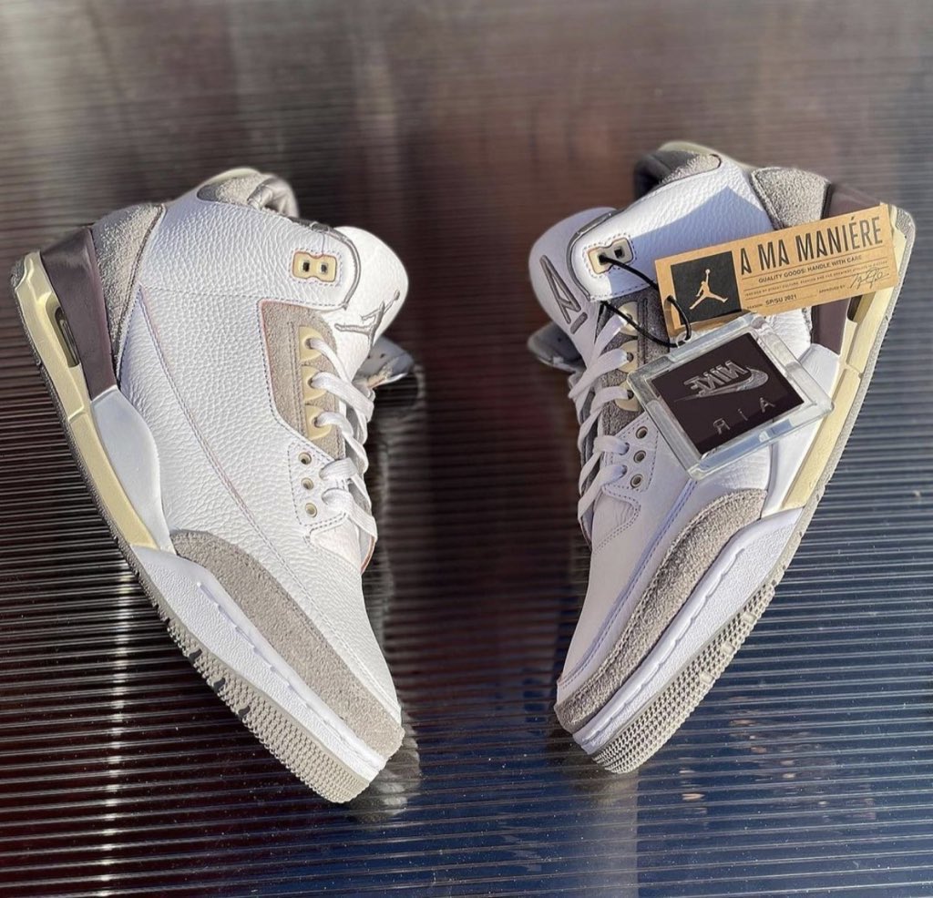 nicekicks's tweet photo. The A Ma Maniére x Air Jordan 3 drops again May 22! ☑️ https://t.co/mwCLefABfI