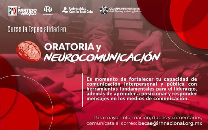 IRH_Ecatepec's tweet photo. Aplica a las #BecasReyesHeroles para cursar la especialidad en Oratoria y Neurocomunicación en la Universidad Camilo José Cela. 

✉️Mayores informes: becas@irhnacional.org.mx https://t.co/aa9IYP8rzm