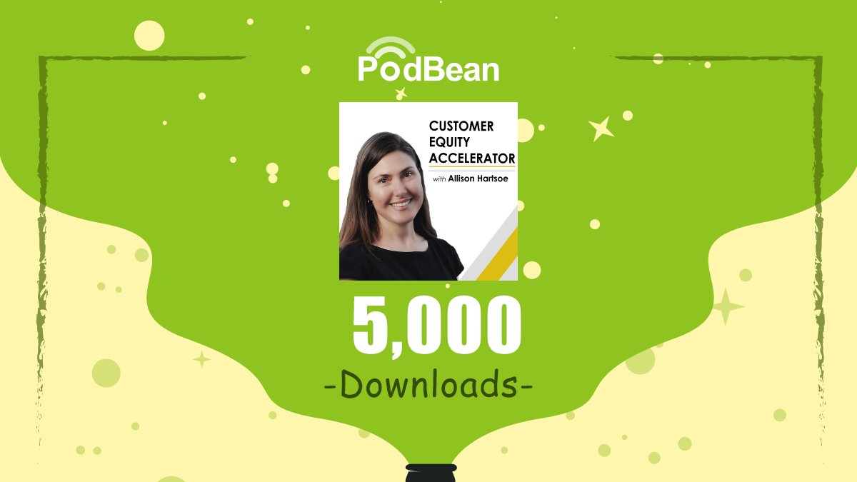 5,000 downloads and counting! 🎉

You can listen to all the episodes of the Customer Equity Accelerator podcast with our CEO <a href="/ahartsoe/">Allison Hartsoe</a> right here: ambitiondata.com/podcast/?utm_m… 

#CEApodcast #DataScience #marketing #Analytics