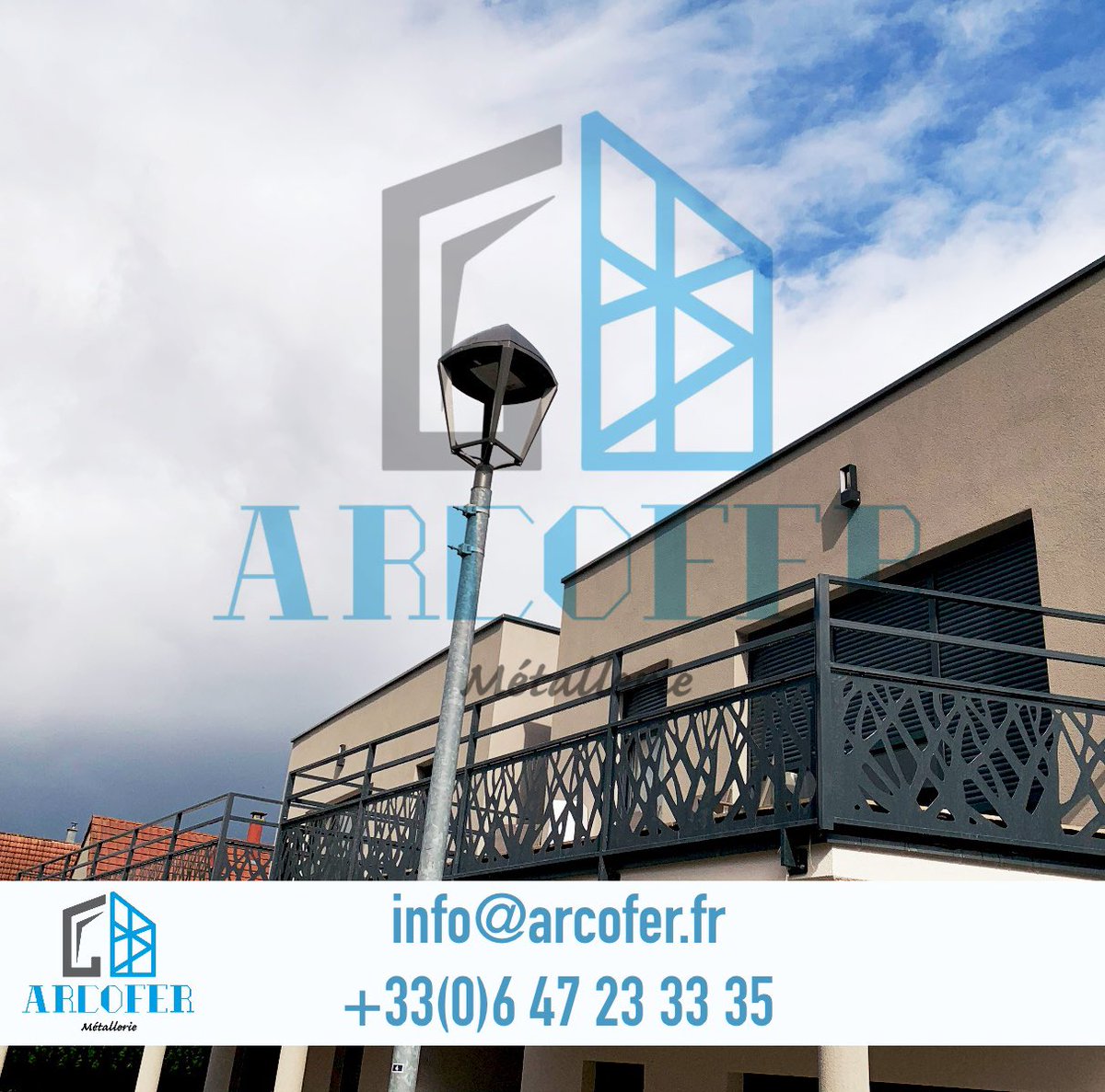 Arcofer_fr's tweet photo. Voici un modèle de garde-corps préparé et installé pour notre client dans la commune de Holtzwihr.

#arcofer
#design
#gardecorps
#métallerie
#devisgratuit
#madeinfrance
#Alsace https://t.co/InSHJzGnAr