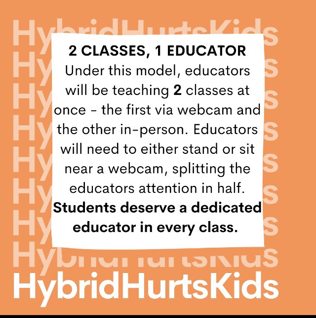 Kids deserve better. #NoHybrid #NOtoHybrid #HybridHurtsKids #PeelStrongerTogether @PeelSchools @ETFOPeel