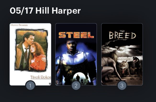 Hoy cumple años el actor Hill Harper (55) Happy birthday ! Aquí mi miniRanking: 