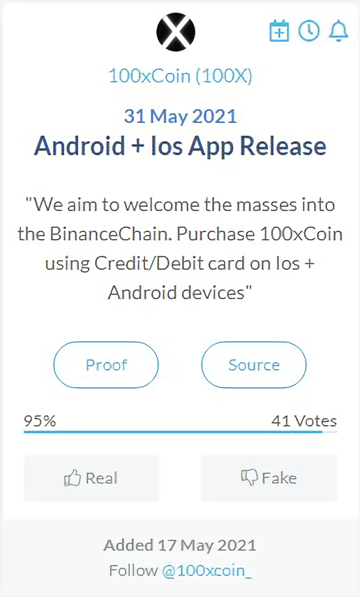 🚨 GET NOTIFIED 🚨

Click on the link below and add our upcoming iOS + Android 100xAltbase app release to your calendars!

➡️ coinmarketcal.com/en/coin/100x-c… ⬅️