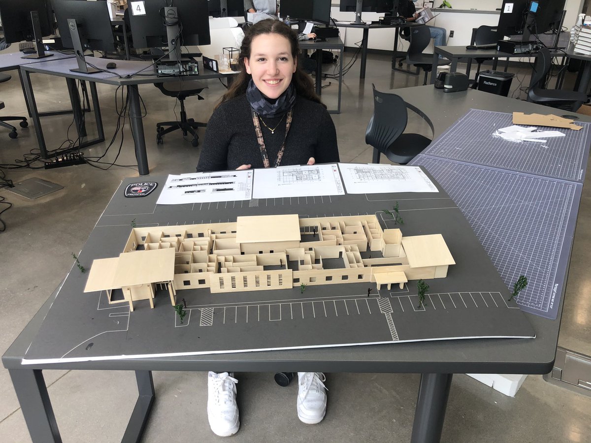 AHS_Arch's tweet image. Exceptional work done by this Architecture I student at AHS!  This is a scale model of the Prosper Police Department! @Allen_ISD @AllenHS_Eagles @AllenSTEAM @DanielSolizj  @BRWArchitecture @ProsperPD
