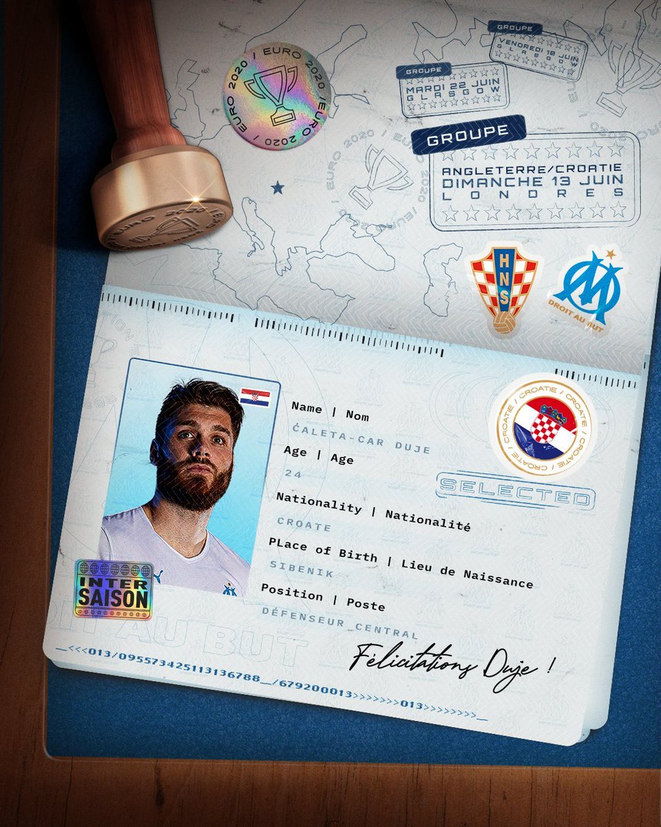 تهانينا للعملاق الكرواتي دويي كاليتا-كار على اختياره ضمن قائمة المنتخب الكرواتي المشاركة في @EURO2020 👏🇭🇷 

#الأولمبيون 🔵⚪️