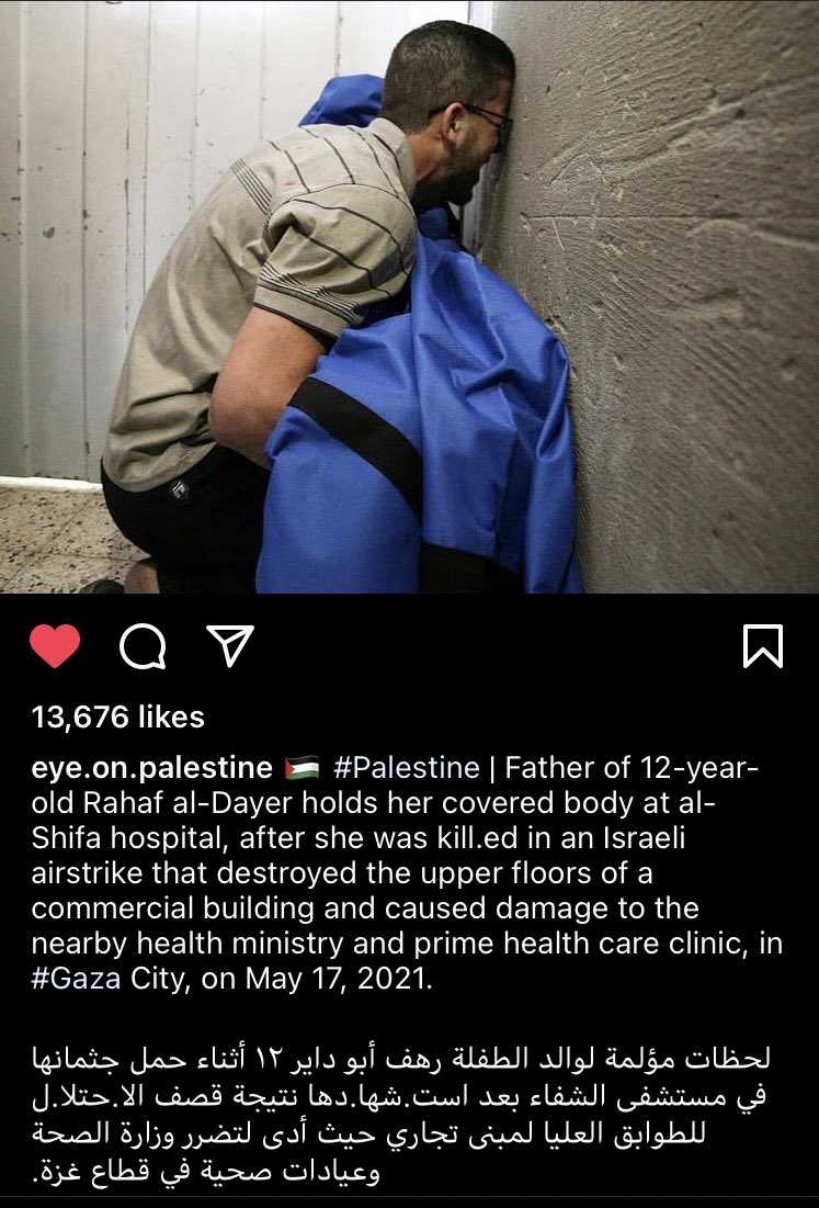 MariamHemadat's tweet photo. Moments douloureux pour le père de la fille, Raha 12 ans, alors qu’il son corps en l’hôpital de Shifa après sa mort.Suite au bombardement des étages supérieurs d'un immeuble commercial,qui a causé des dommages au ministère de la Santé et aux dispensairesde #GazaUnderAttak https://t.co/tkXnAv7cpF
