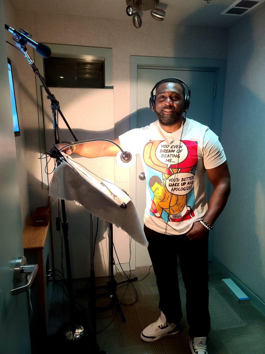 IN THE BOOTH:  Crackerjack Management's Sean Baker is in the booth today recording for his Heavy Recurring role in SWAGGER!  Can't wait Sean!! #momentumtalent
