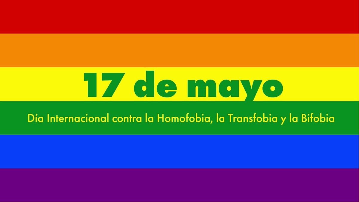 Ojalá algún día se cure la homofobia, enfermedad altamente peligrosa. 
Feliz día. 
#DíaContraLaLGTBIfobia