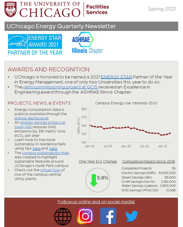 Our NEW Quarterly #Energy Newsletter is where the <a href="/UChicago/">The University of Chicago</a> community can receive the latest updates on campus energy news, projects, and achievements. Visit the link below to view current and past newsletters: sustainability.uchicago.edu/energy/newslet…