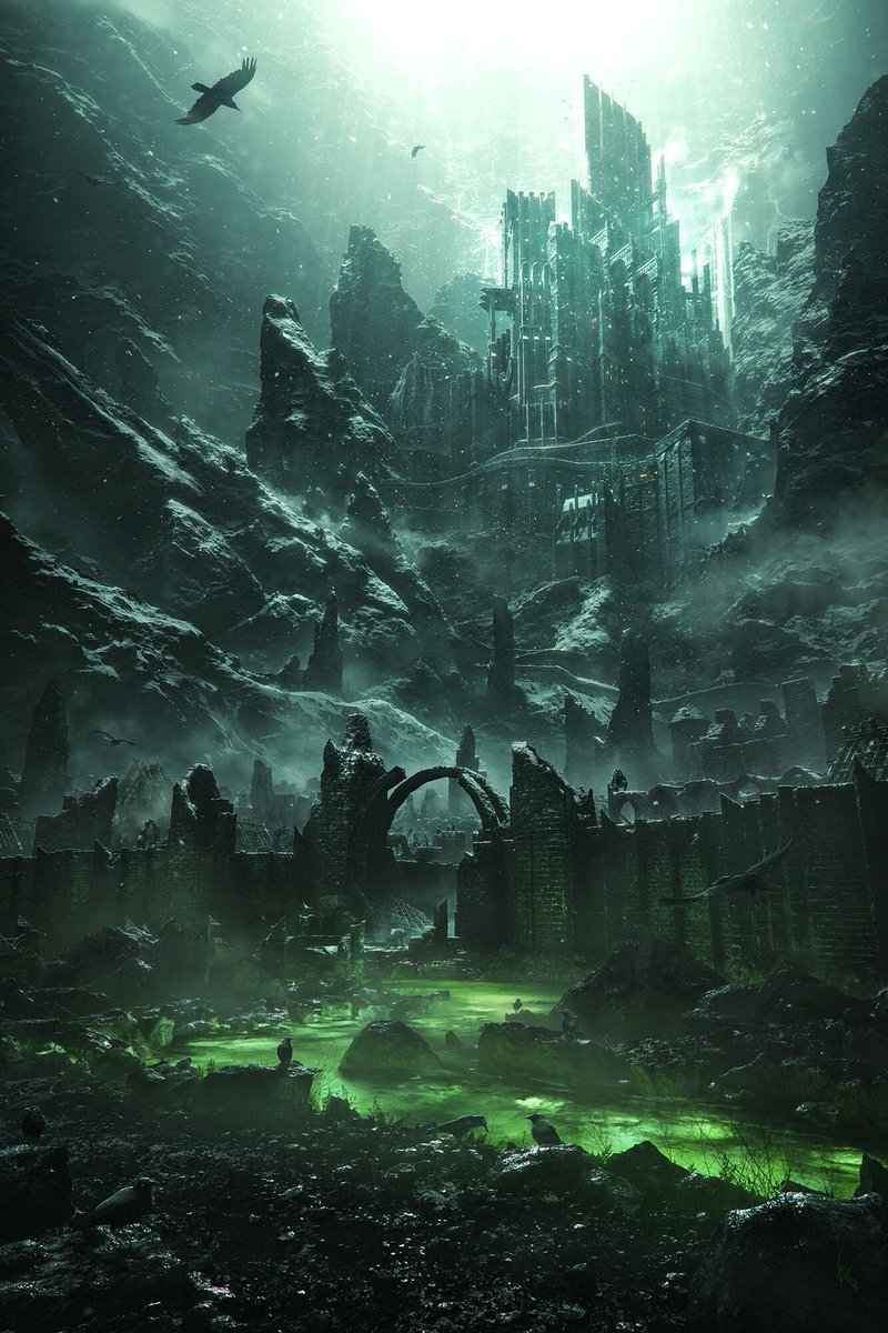 Thrones_Facts's tweet photo. Stygai, also known as the City of the Night, is a ruined city in the Shadow Lands of Essos. Stygai is said to be a haunted corpse city. Twisted creatures, such as demons &amp; dragons, are said to live near it. The city only sees the light of the sun very briefly around noon each day https://t.co/T9BLZ3izZ9