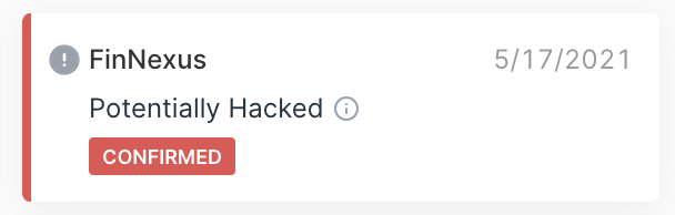 CertiKCommunity's tweet photo. Community alert published on https://t.co/QcMgCG6qYl about a project called FinNexus(FNX). The owner of the FNX contract on Ethereum and BSC was changed. The new owner minted 400M FNX tokens and dumped them on the market. Stay vigilant! #Security #blockchain https://t.co/YENbiUCXLV