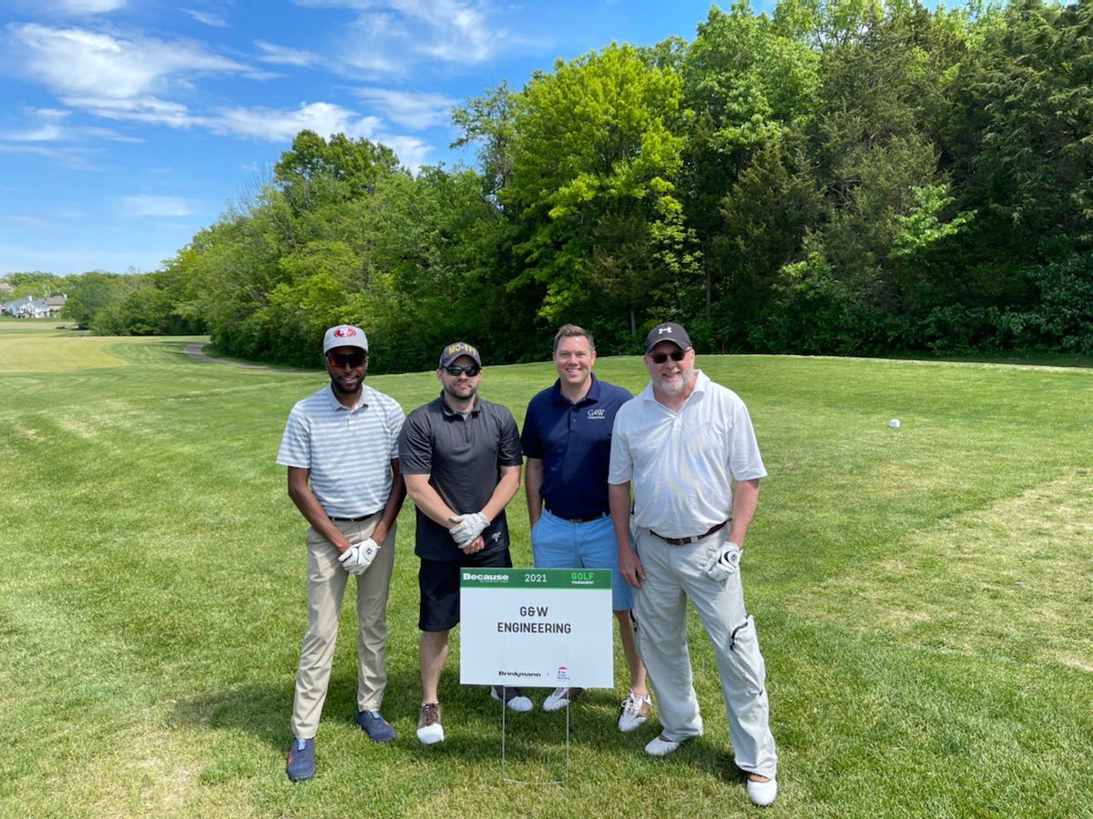 Thanks civil team for participating in @brinkmann_constructors BECAUSE Golf Tournament 2021 this past Friday! Benefitting St. Louis Crisis Nursery @bearcreekgolfclub 
 #engineeringlife #civilengineering #golflife