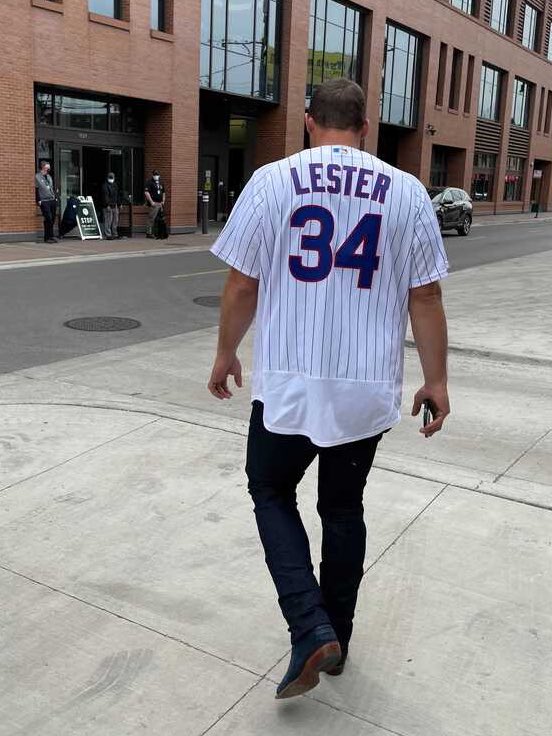 Chris Emma on X: Anthony Rizzo wore a Jon Lester Cubs jersey to