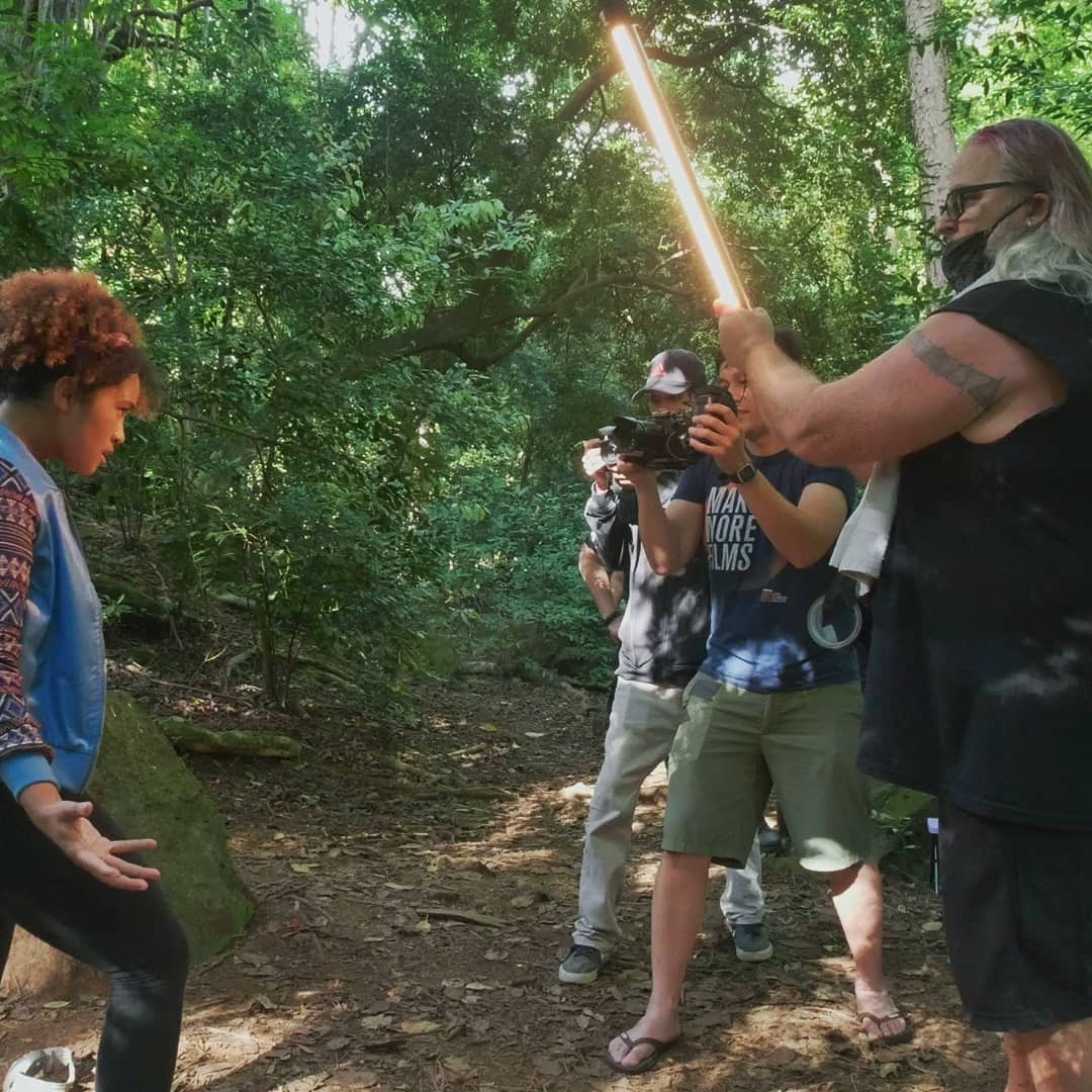 strowlers's tweet photo. Strowlers:Hawai'i on location in an Oahu rainforest.
#behindthescenes #Strowlers #Hawaii #Fantasy #magic #indiefilms #diversityinfilm #thefantasynetwork #comingsoon https://t.co/OwmwmdRnkX