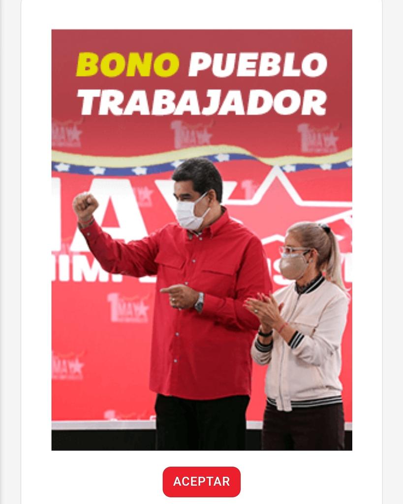 #ÚLTIMOMINUTO || Inicia la entrega del Bono Pueblo Trabajador 2021 enviado por nuestro Presidente <a href="/NicolasMaduro/">Nicolás Maduro</a> a través de la Plataforma Patria. La entrega tendrá lugar entre los días 17 al 22 de mayo de 2021.

#SemanaRadicalConsciente 
Vía || <a href="/MSVGuarico/">SomosVzlaGuárico</a>