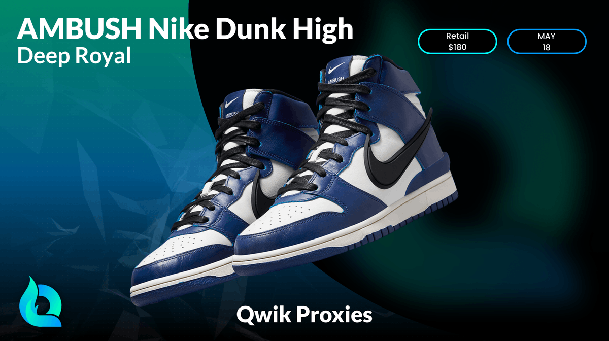 Nike drops another colorway of the AMBUSH Dunk High tomorrow! 🔥

Get 25% OFF all resi plans with code "AMBUSH" today!