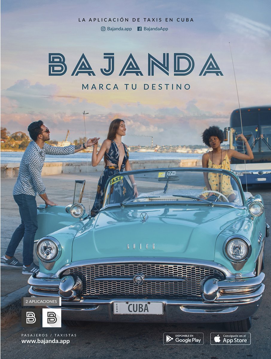 Muévete por la ciudad! Utiliza <a href="/bajandaapp/">Bajanda App</a>, un popular servicio cubano 🇨🇺 de taxi parecido a Uber, que funciona a través de una aplicación móvil.

Si usas el código CubaPLUS para registrarte, ganas 85 pesos de descuento para tu primer viaje 😉

#Cuba #CubaPLUS #BajandaApp