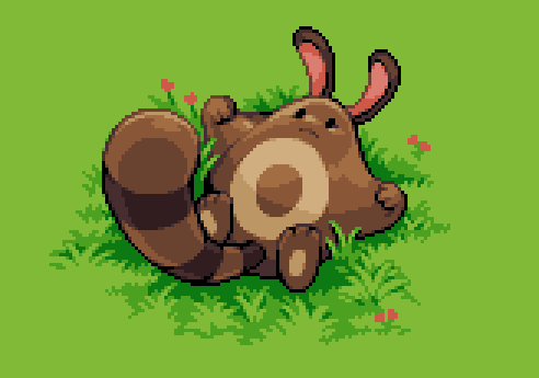 「wanted to pixel this sentret i saw on a 」|gatoのイラスト