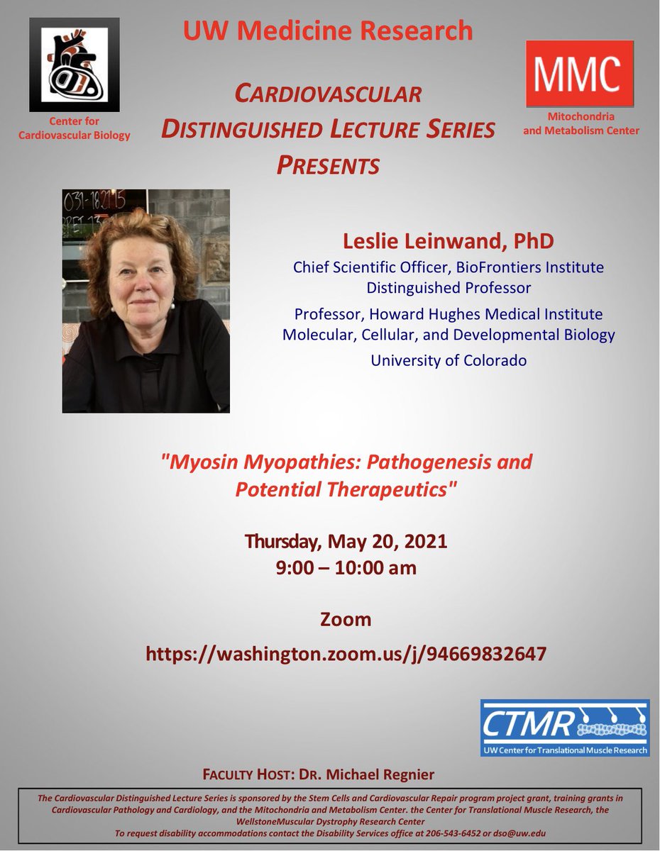 RegnierLab (@labregnier) on Twitter photo We are looking forward to host the cardiovascular distinguished lecture by Leslie Leinwand from <a href="/CUBoulder/">CU Boulder 🦬</a> <a href="/UWISCRM/">ISCRM at UW</a> <a href="/UW_CTMR/">UW Center for Translational Muscle Research</a> <a href="/MichaelRegnier9/">Michael Regnier</a> <a href="/UWMedicine/">UW Medicine</a> <a href="/UWBioE/">UW Bioengineering</a> We are looking forward to host the cardiovascular distinguished lecture by Leslie Leinwand from <a href="/CUBoulder/">CU Boulder 🦬</a> <a href="/UWISCRM/">ISCRM at UW</a> <a href="/UW_CTMR/">UW Center for Translational Muscle Research</a> <a href="/MichaelRegnier9/">Michael Regnier</a> <a href="/UWMedicine/">UW Medicine</a> <a href="/UWBioE/">UW Bioengineering</a>