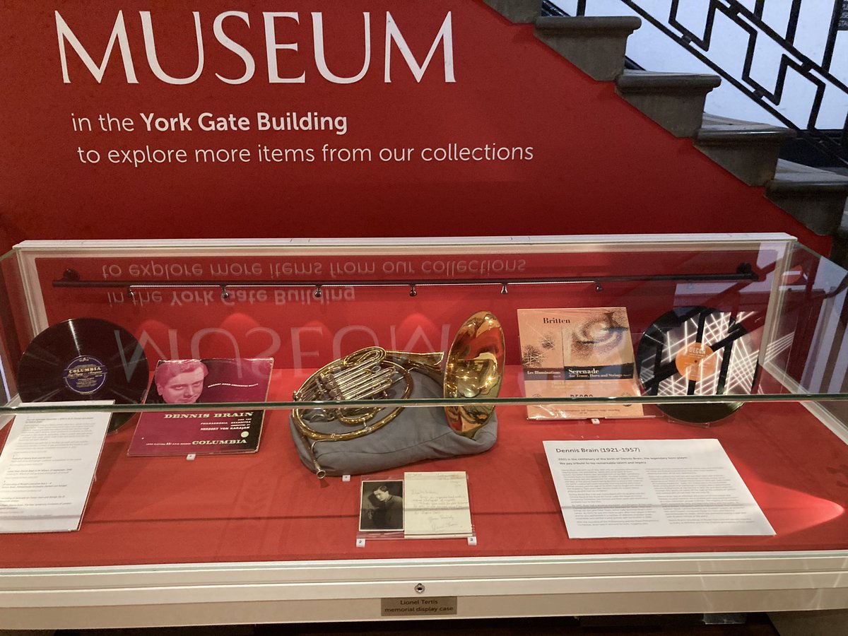 George Strivens (@g_strivens) on Twitter photo Happy #DennisBrain Day everyone! <a href="/RoyalAcadMusic/">Royal Academy of Music</a> have put up a lovely little display to celebrate his centenary, including HIS horn 📯📯📯 Happy #DennisBrain Day everyone! <a href="/RoyalAcadMusic/">Royal Academy of Music</a> have put up a lovely little display to celebrate his centenary, including HIS horn 📯📯📯