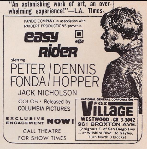 'Easy Rider' in the Calendar section of the LA TIMES - 1969

The movie that changed a generation. Happy birthday #DennisHopper 🏍
