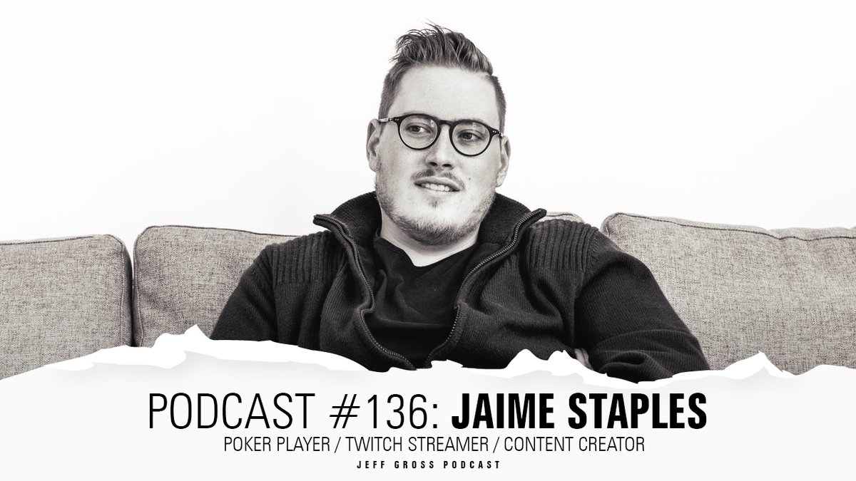 JeffGrossPoker's tweet photo. Giving Away $111 One Shot @partypoker ticket; RT, Like &amp; ask Jaime a question to enter!

Tomorrow 2PM ET #podcast No. 136 w/ @jaimestaples who is one of the top poker content creators in the game &amp; co-manager of Team #partypoker alongside myself!

Watch on https://t.co/Qdn55xjD7A https://t.co/p97zOjpkDV