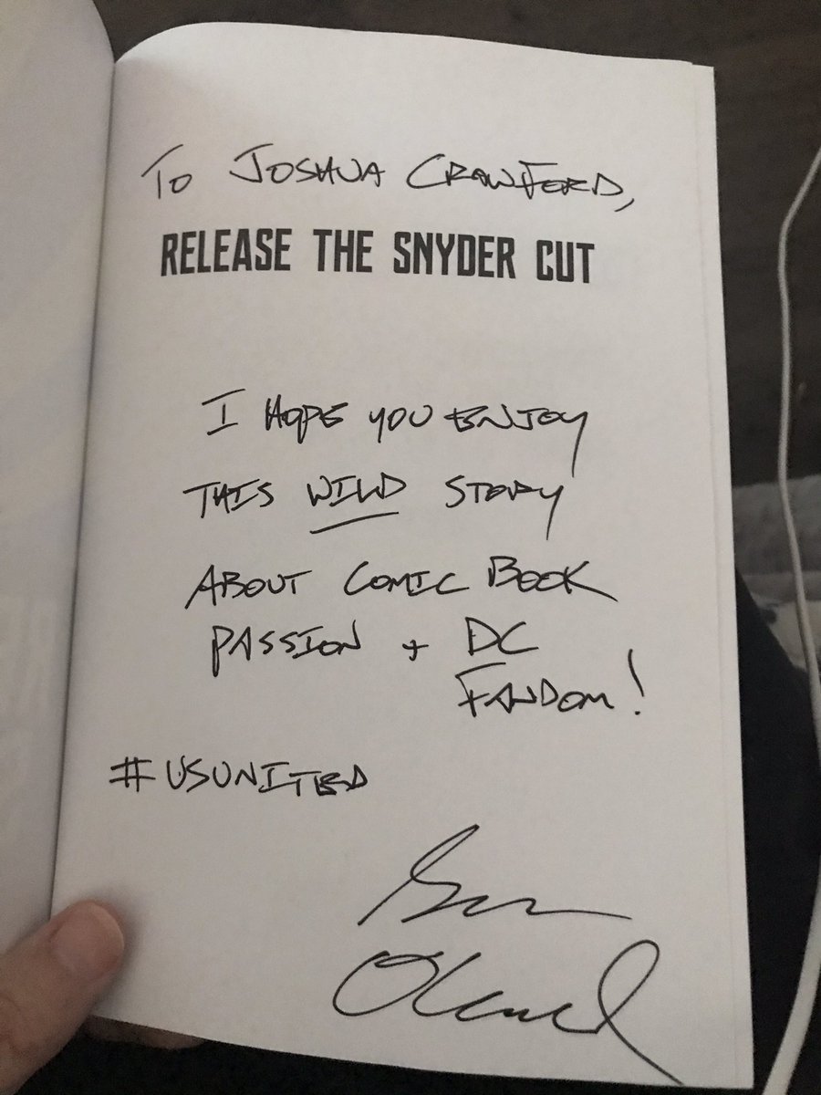 coffeeandshrimp's tweet photo. Just received my autographed copy of @RTSCBook by @Sean_OConnell of @CinemaBlend and I am SO HAPPY!!!! Thanks again, Sean!!!! #AutographedBook #SignedCopy #SeanOConnell #CinemaBlend #ReleaseTheSnyderCut #RTSC #RTSCBook #ReleaseTheSnyderCutBook #USUnited https://t.co/mxSnPFZ9bM