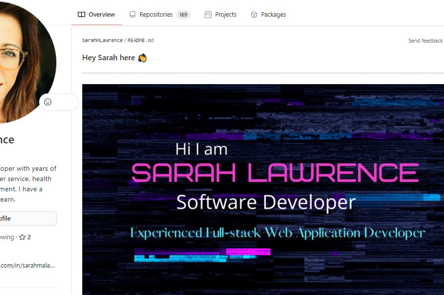 SarahMaLawrence's tweet photo. Lets connect on Github: 
https://t.co/kBQbT6gARb

I finally finished my @github readme/profile page and it now has the coolest gif on it. 

#followforfollow #connect #github #readme #developer #codingnewbie #reactdeveloper #backend #frontend #GirlsWhoCode #remotework #sdet https://t.co/t7fZAyUrz8