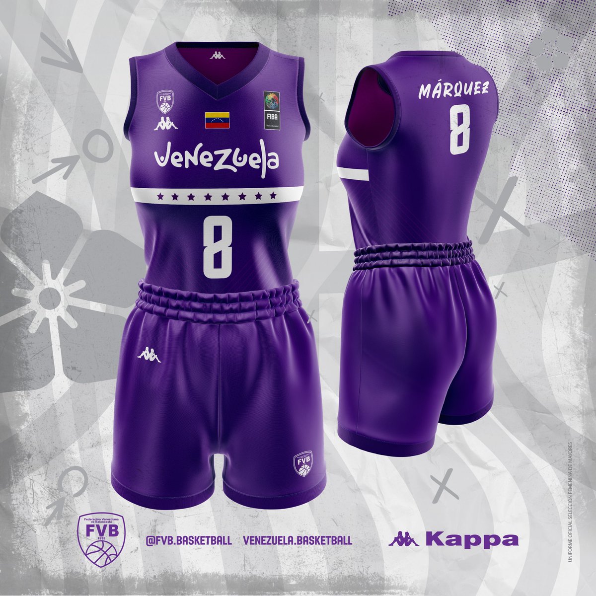 FVBbasketball's tweet photo. ¡Con emoción les presentamos la nueva indumentaria para la Selección Nacional Femenina de Baloncesto! 🤩⛹🏽‍♀️🇻🇪 https://t.co/ISME2mOCge