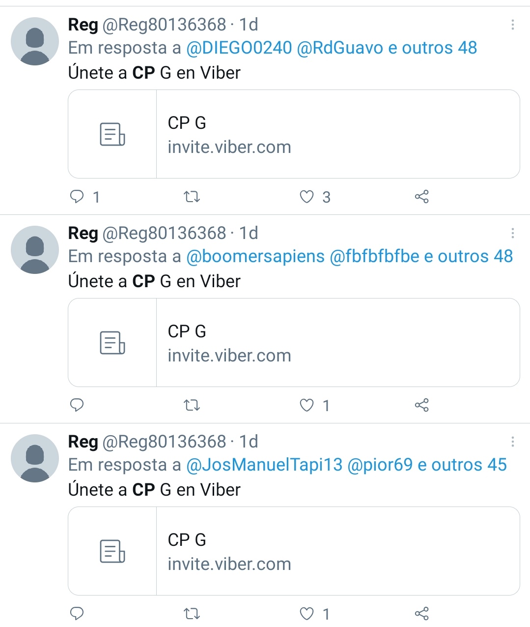 Denunciador on X: Ajudem a denunciar aí, essas contas tão compartilhando links para grupos / X