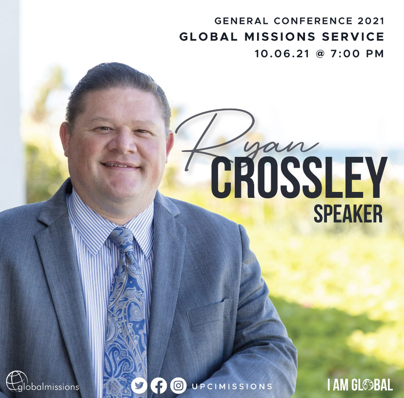 UPCIMissions's tweet photo. We can’t wait to hear from our second speaker at the 2021 General Conference Global Missions service, Brother Ryan Crossley! #BeyondMissions #UPCIMissions #UPCI #revival #IAMGLOBAL #pentecostal #apostolic #jesus #hope https://t.co/0L19MOfZzI