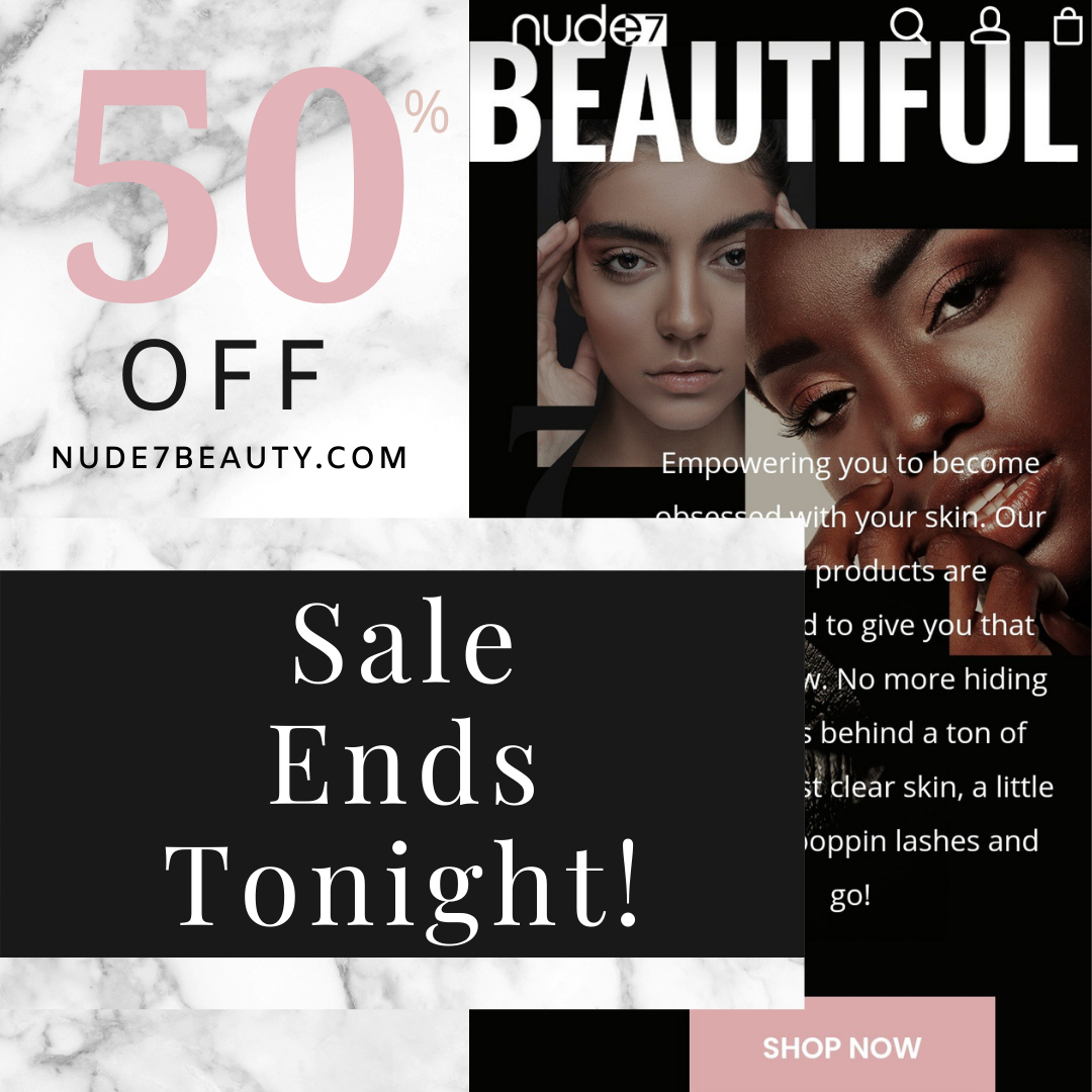 nude7beauty's tweet photo. Last chance to save 50% off EVERYTHING!! Don't miss out on this amazing sale. Head to https://t.co/tm6OEixfVW and save now🏃🏽♀️💨
#Afterpay available so you can shop now, pay later🛒🛍💳
.
.
#nude7beauty #allnaturalskincare #skincareroutines #skincareproducts #allnat https://t.co/05iFsUbv7Y