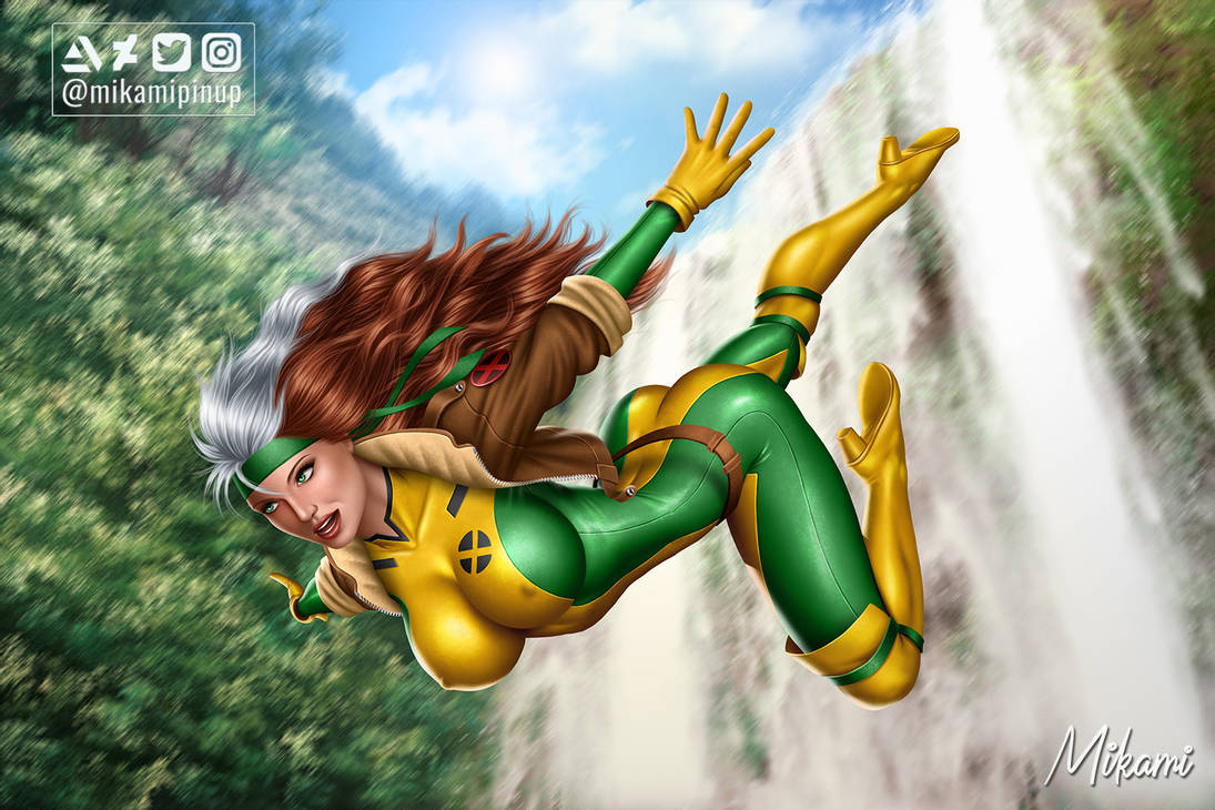 Rogue (X-Men) by mikamipinuppic.twitter.com/GxItus1khy.