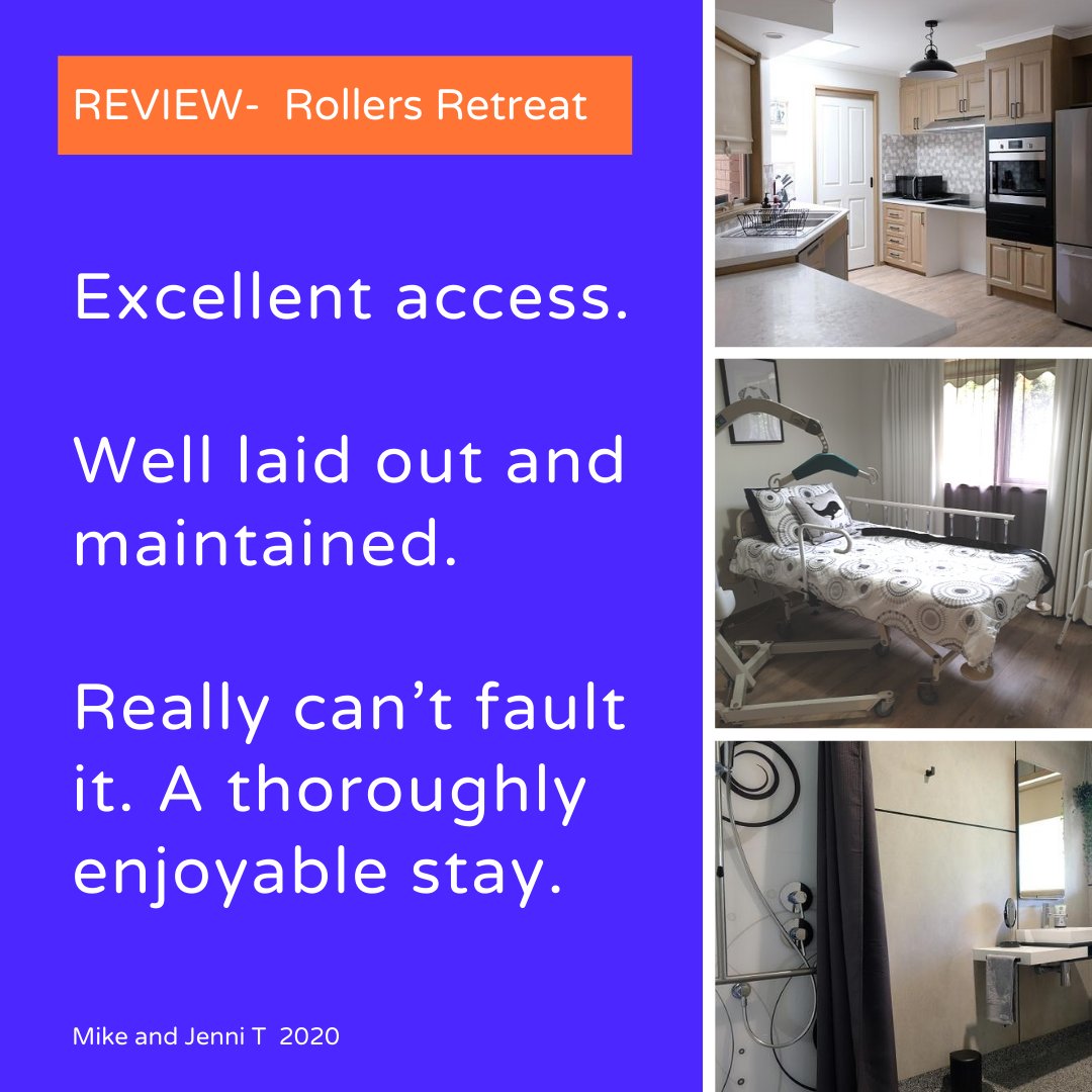 Rollers Retreat included hoist and electric bed – Wheelchair Accessible Holiday House in Phillip Island is set up by a family who also have accessible needs, They get it! More info please call 1300 180 889 #accessible #wheelchair #Disability #disabilityinclusion #accessibletravel