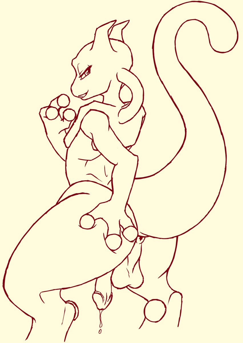 Oops, looks like someone caught you looking #Mewtwo #nsfw #femboy.